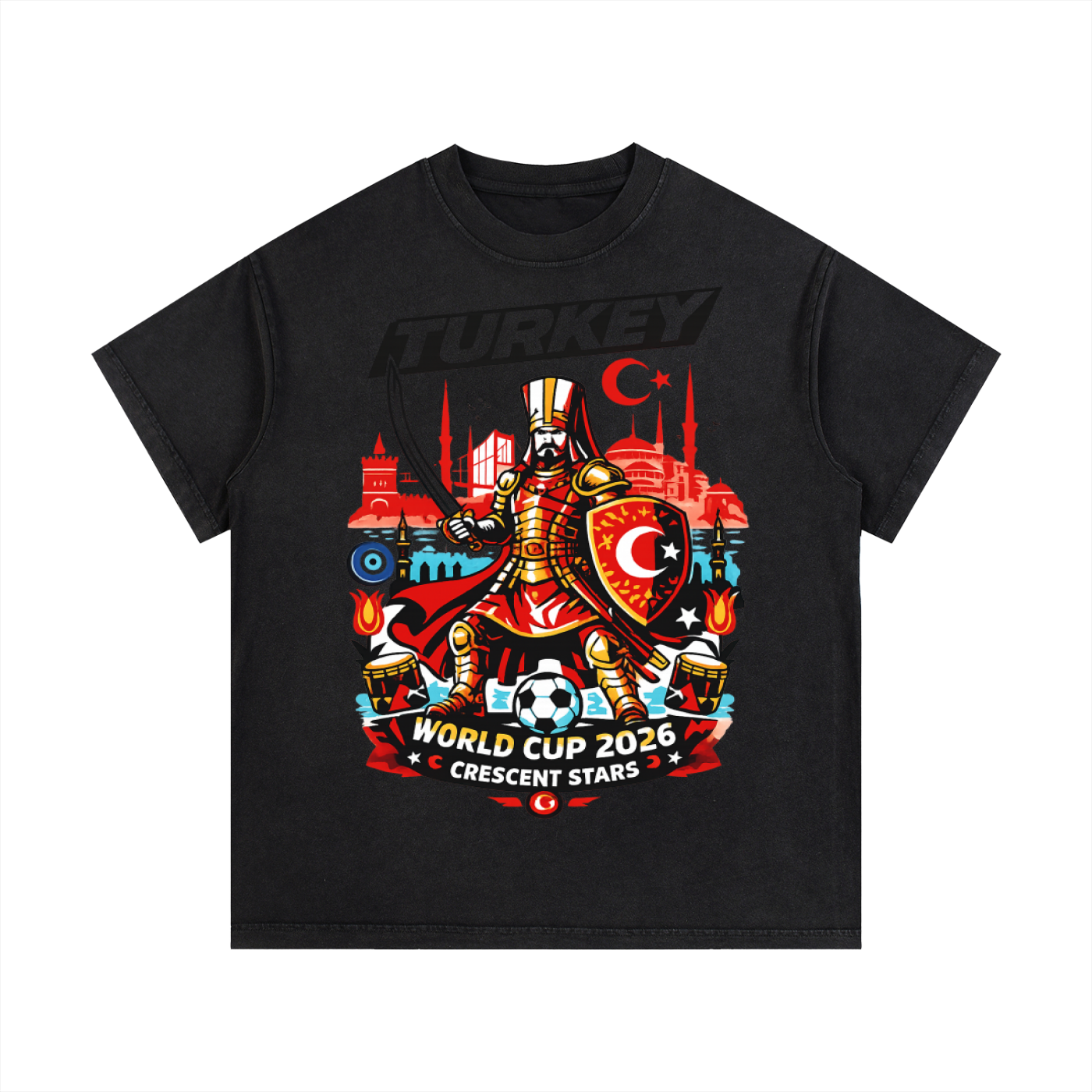 Turkey World Cup Front Graphic Tee