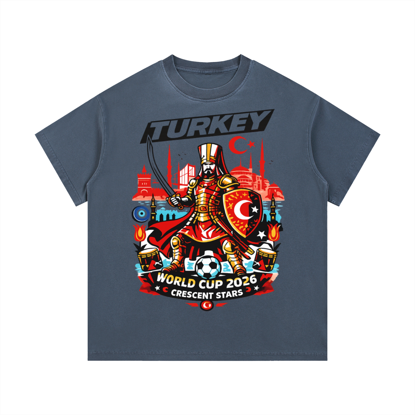 Turkey World Cup Front Graphic Tee