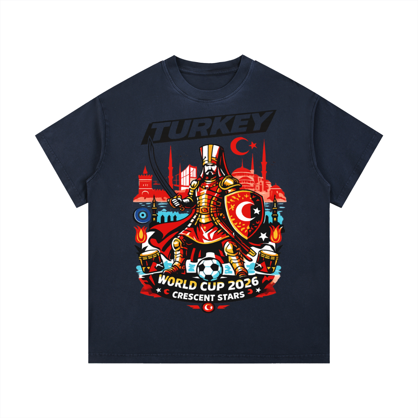 Turkey World Cup Front Graphic Tee